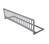 Safetots Extra Wide Wooden Bed Guard, Grey, 38cm High x 140cm Wide, Toddler Bedrail for Safety, Secure Child Bed Rail, Pre-Assembled, Easy Installation