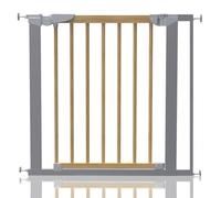 Safetots Beechwood and Metal Pressure Fit Safety Stair Gate, 77.5cm - 84.4cm, Safety Gate for Baby, Stylish Design and Easy Installation