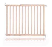 Safetots Stair Gate Wooden, Chunky, Screw Fit Gate, Natural, 63.5cm - 105.5cm