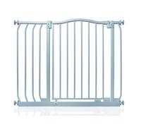 Safetots Curved Top Safety Barrier, 89cm - 98cm, Matt Grey, Pressure Fit Stair Gate, Baby Gate for Doors Hallways and Spaces, Easy Installation