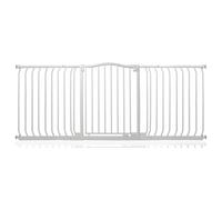 Safetots Curved Top Safety Gate, 179cm - 188cm, Matt White, Pressure Fit Stair Gate, Baby Gate for Doors Hallways and Spaces, Safety Barrier, Easy Installation