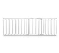 Safetots Curved Top Safety Gate, 225cm - 234cm, Matt White, Pressure Fit Stair Gate, Baby Gate for Doors Hallways and Spaces, Safety Barrier, Easy Installation