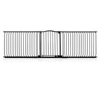 Safetots Curved Top Safety Gate, 271cm - 280cm, Matt Black, Pressure Fit Stair Gate, Baby Gate for Doors Hallways and Spaces, Safety Barrier, Easy Installation
