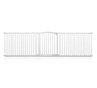 Safetots Curved Top Safety Gate, 271cm - 280cm, Matt White, Pressure Fit Stair Gate, Baby Gate for Doors Hallways and Spaces, Safety Barrier, Easy Installation