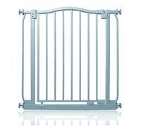 Safetots Curved Top Safety Gate, 71cm - 80cm, Matt Grey, Pressure Fit Stair Gate - Grey - Metal - 71cm -80cm