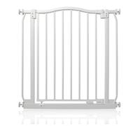 Safetots Curved Top Safety Gate, 71cm - 80cm, Matt White, Pressure Fit Stair Gate, Baby Gate for Doors Hallways and Spaces, Safety Barrier, Easy Installation