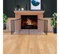 Safetots Designer Shaped Fireguard, Premium Child & Pet Safety Barrier For Fireplaces, 174Cm Width, Easy Install