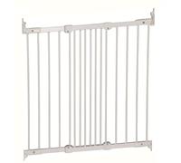 Safetots Diagonal Fit Baby Gate, White,67cm - 105.5cm | Trip-free design, wide opening, optional one-way opening restrictor, easy one-handed operation, pet-safe finish.
