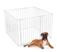 Safetots Dog Play Pen White 105cm x 105cm, Pet Pen for Pets Dogs and Puppy, Dog Playpen suitable for Indoor and Outdoor use, Easy Installation