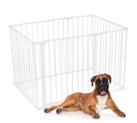 Safetots Dog Play Pen White 72cm x 105cm, Pet Pen for Pets Dogs and Puppy, Dog Playpen suitable for Indoor and Outdoor use, Easy Installation