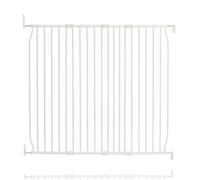 Safetots Eco Screw Fit Baby Gate, White, 120cm - 130cm, Stair Gate for Toddler and Baby, Easy Installation Safety Barrier