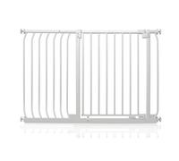 Safetots Elite Pressure Safety Gate, 116cm - 125cm, Matt White, Pressure Fit Stair Gate, Baby Gate for Doors Hallways and Spaces, Safety Barrier, Easy Installation
