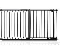 Safetots Elite Pressure Safety Gate, 125cm - 134cm, Matt Black, Pressure Fit Stair Gate, Baby Gate for Doors Hallways and Spaces, Safety Barrier, Easy Installation
