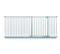 Safetots Elite Pressure Safety Gate, 207Cm - 216Cm, Matt Grey, Pressure Fit Stair Gate