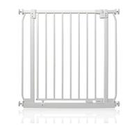 Safetots Elite Pressure Safety Gate, 71cm - 80cm, Matt White, Pressure Fit Stair Gate - White - Metal - 71cm -80cm
