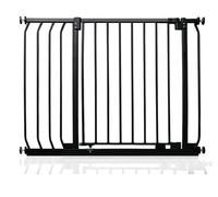 Safetots Elite Pressure Safety Gate, 89cm - 98cm, Matt Black, Pressure Fit Stair Gate, Baby Gate for Doors Hallways and Spaces, Safety Barrier, Easy Installation