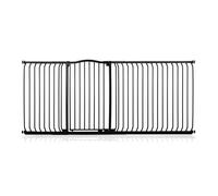 Safetots Extra Tall Curved Top Gate Pressure Fit Baby Gate 100cm Tall in Black | Size: 71 cm - 80 cm Safetots Black 71 cm - 80 cm