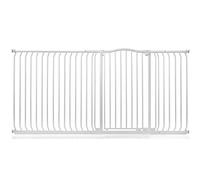 Safetots Extra Tall Curved Top Safety Gate, 207cm - 216cm, Matt White, Extra Tall 100cm in Height, Pressure Fit Stair Gate, Baby Gate for Doors Hallways and Spaces, Safety Barrier, Easy Installation
