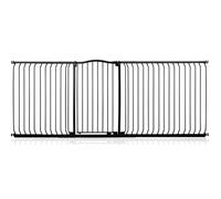 Safetots Extra Tall Curved Top Safety Gate, 234cm - 243cm, Matt Black, Extra Tall 100cm in Height, Pressure Fit Stair Gate, Baby Gate for Doors Hallways and Spaces, Safety Barrier, Easy Installation