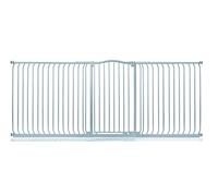 Safetots Extra Tall Curved Top Safety Gate, 234cm - 243cm, Matt Grey, Extra Tall 100cm in Height, Pressure Fit Stair Gate, Baby Gate for Doors Hallways and Spaces, Safety Barrier, Easy Installation