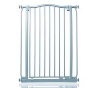 Safetots Extra Tall Curved Top Safety Gate, 71cm - 80cm, Matt Grey, Extra Tall 100cm in Height, Pressure Fit Stair Gate, Baby Gate for Doors Hallways and Spaces, Safety Barrier, Easy Installation