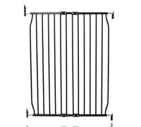 Safetots Extra Tall Eco Screw Fit Baby Gate, Black, 80cm - 90cm, 100cm Tall, Easy Install Stair Gate