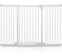 Safetots Extra Tall Elite Safety Gate, 152cm - 161cm, Matt White, Extra Tall 96.8cm in Height, Pressure Fit Stair Gate, Baby Gate for Doors Hallways and Spaces, Safety Barrier, Easy Installation