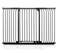Safetots Extra Tall Elite Safety Gate, 161cm - 170cm, Matt Black, Extra Tall 96.8cm in Height, Pressure Fit Stair Gate, Baby Gate for Doors Hallways and Spaces, Safety Barrier, Easy Installation