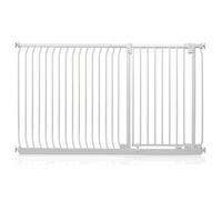 Safetots Extra Tall Elite Safety Gate, 171cm - 180cm, Matt White, Extra Tall 96.8cm in Height, Pressure Fit Stair Gate, Baby Gate for Doors Hallways and Spaces, Safety Barrier, Easy Installation