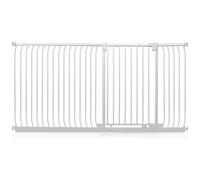 Safetots Extra Tall Elite Safety Gate, 198cm - 207cm, Matt White, Extra Tall 96.8cm in Height, Pressure Fit Stair Gate, Baby Gate for Doors Hallways and Spaces, Safety Barrier, Easy Installation