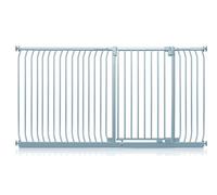 Safetots Extra Tall Elite Safety Gate, 207Cm - 216Cm, Matt Grey, Extra Tall 96.8Cm In Height, Pressure Fit Stair Gate