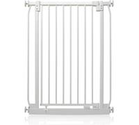 Safetots Extra Tall Elite Safety Gate, 65.5cm - 74.5cm, Matt White, Extra Tall 96.8cm in Height, Pressure Fit Stair Gate - White - Metal - 65.5cm -74.5cm