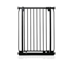 Safetots Extra Tall Elite Safety Gate, 71cm - 80cm, Matt Black, Extra Tall 96.8cm in Height, Pressure Fit Stair Gate, Baby Gate for Doors Hallways and Spaces, Safety Barrier, Easy Installation