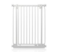 Safetots Extra Tall Elite Safety Gate, 71cm - 80cm, Matt White, Extra Tall 96.8cm in Height, Pressure Fit Stair Gate - White - Metal - 71cm -80cm