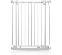 Safetots Extra Tall Elite Safety Gate, 71cm - 80cm, Matt White, Extra Tall 96.8cm in Height, Pressure Fit Stair Gate, Baby Gate for Doors Hallways and Spaces, Safety Barrier, Easy Installation