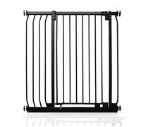 Safetots Extra Tall Elite Safety Gate, 89cm - 98cm, Matt Black, Extra Tall 96.8cm in Height, Pressure Fit Stair Gate, Baby Gate for Doors Hallways and Spaces, Safety Barrier, Easy Installation