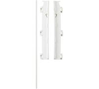 Safetots Extra Tall Metal Multi Panel Range, Wall Mounting Kit, White, Wall Mounting Kit for Extra Tall Metal Multi Panel Range of Play Pens, Safety Barriers and Room Dividers