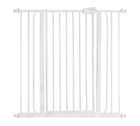Safetots Extra Tall Metal Safety Gate Pressure Fit, 100.8Cm - 108.4Cm, White, 104Cm In Height, Extra Tall Baby Gate