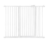 Safetots Extra Tall Metal Safety Gate Pressure Fit, 120.3Cm - 127.9Cm, White, 104Cm In Height, Extra Tall Baby Gate