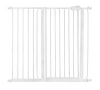 Safetots Extra Tall Metal Safety Gate Pressure Fit, 107.4Cm - 115Cm, White, 104Cm In Height, Extra Tall Baby Gate