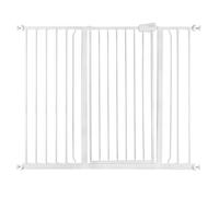 Safetots Extra Tall Metal Safety Gate Pressure Fit, 120.3Cm - 127.9Cm, White, 104Cm In Height, Extra Tall Baby Gate
