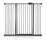 Safetots Extra Tall Metal Safety Gate Pressure Fit, 126.7Cm - 134.3Cm, Slate Grey, 104Cm In Height, Extra Tall Baby Gate