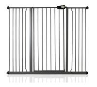 Safetots Extra Tall Metal Safety Gate Pressure Fit, 133.2Cm - 140.8Cm, Slate Grey, 104Cm In Height, Extra Tall Baby Gate