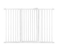 Safetots Extra Tall Metal Safety Gate Pressure Fit, 139.8Cm - 147.4Cm, White, 104Cm In Height, Extra Tall Baby Gate, White