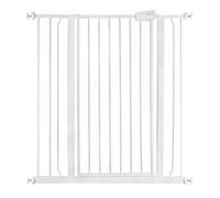 Safetots Extra Tall Metal Safety Gate Pressure Fit, 94.3Cm - 101.9Cm, White, 104Cm In Height, Extra Tall Baby Gate, White