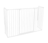 Safetots Extra Tall Multi Panel Fire Surround, 51Cm Deep X 164Cm Wide, White, 105Cm High, Baby And Toddler Fire Guard