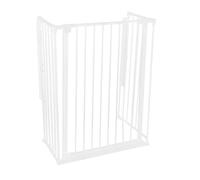 Safetots Extra Tall Multi Panel Fire Surround, 51cm Deep x 72cm Wide, White, 105cm High, Child and Pet Fire Safety, Baby and Toddler Fire Guard, Safety Barrier for Fireplaces, Easy Installation