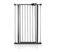 Safetots Extra Tall Narrow Metal Safety Gate Pressure Fit, 68.5cm - 75cm, Slate Grey, 104cm in Height, Extra Tall Stair Gate, Tall Baby Gate, Easy Installation