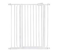 Safetots Extra Tall Pet Gate, White, 87.9cm - 95.5cm, Pressure Fit | 104cm high, pressure-fit, no drilling required, one-handed opening, double locking mechanism