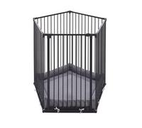 Safetots Extra Tall Play Pen With Mat, Pentagon, 5 X 72Cm, Black, 105Cm High
